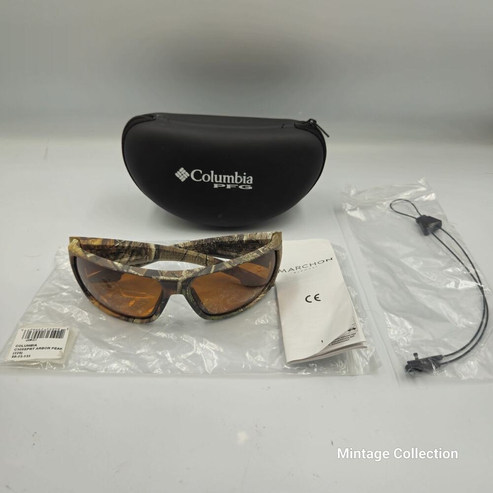 NEW Columbia PFG Arbor Peak Real Tree Camo Polarized Sunglasses Hunting Fishing